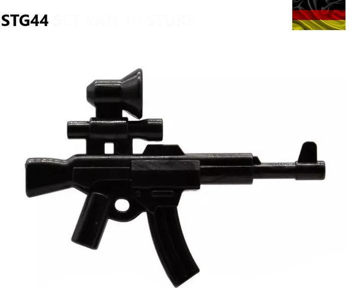 X43 - 10x Duitse STG44 Sturmgewehr - WW2 Bouwstenen