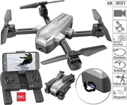Opvouwbare GPS quadrocopter (Drone) met 4K camera