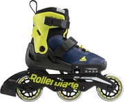 Rollerblade Microblade Inlineskates - Maat 36.5-40.5 - Unisex - zwart -donker blauw