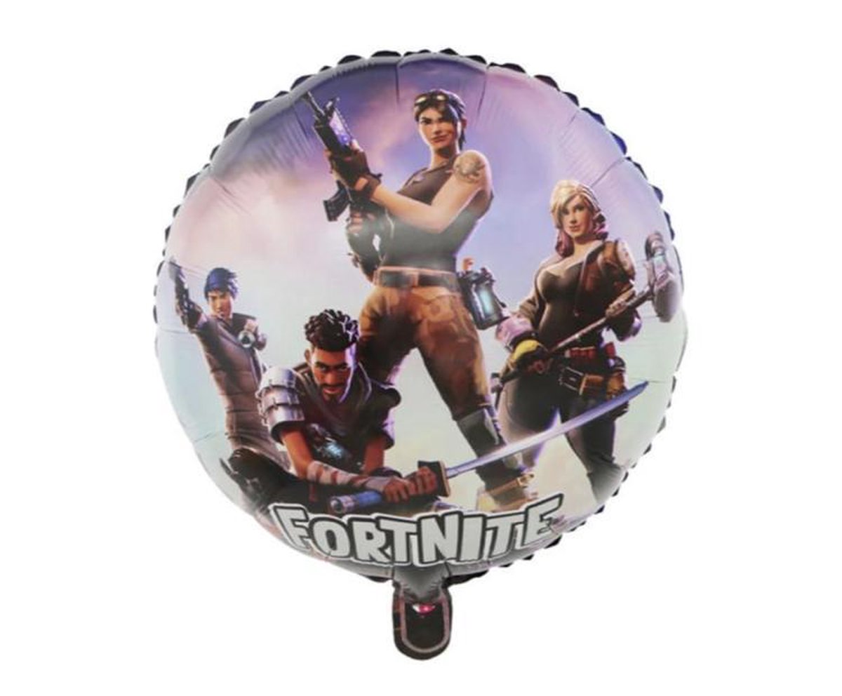 FORTNITE FOLIE BALLON 4 STUKS -Helium-Lucht- 18 inch