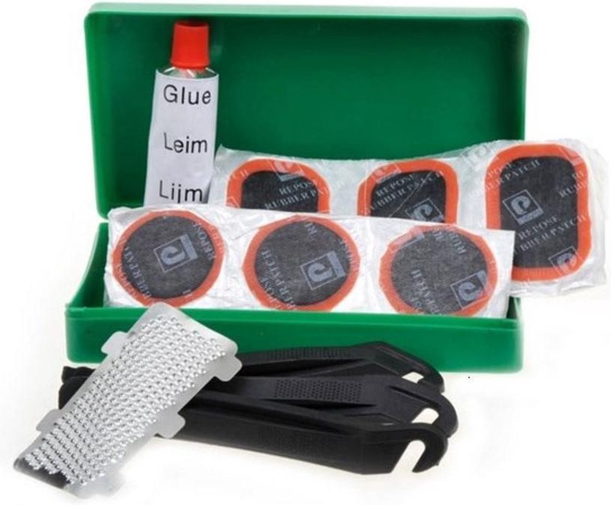 Bicycle Gear Banden Reparatieset In Doos 18 Delig