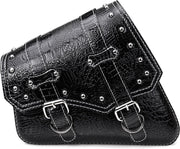 Zadeltas leer 29cm lang links