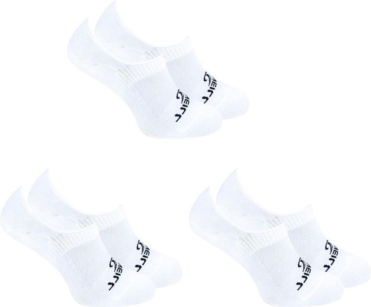 6-Pack O'Neill Invisible  Zomer Sneaker Sokken Unisex 710003 Wit - Maat 43-46