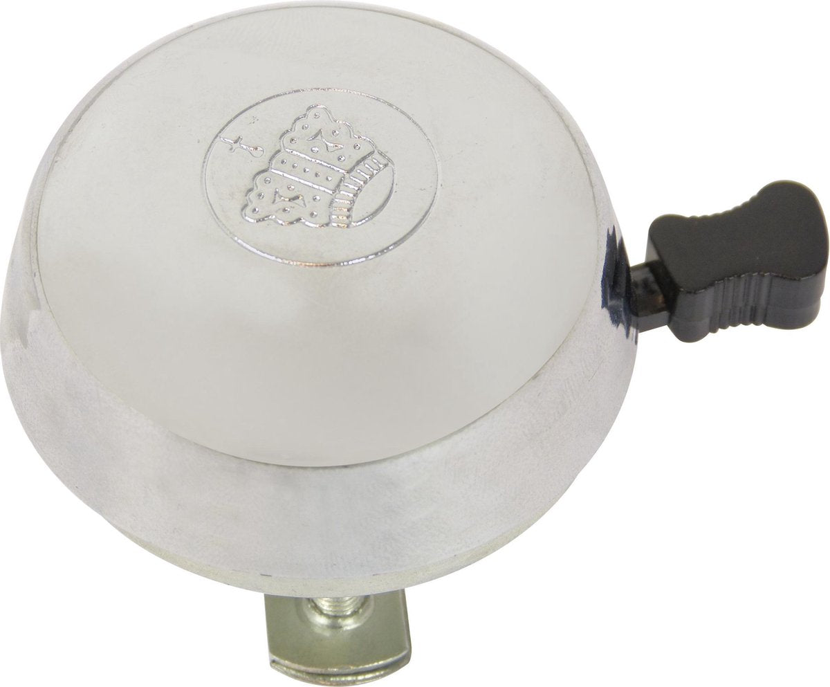 Dresco Fietsbel Kroon 5 Cm Staal Zilver