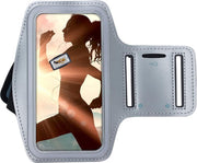 Samsung Galaxy A71/ A71 5G - Sportband Hoesje - Sport Armband Case Hardloopband Grijs
