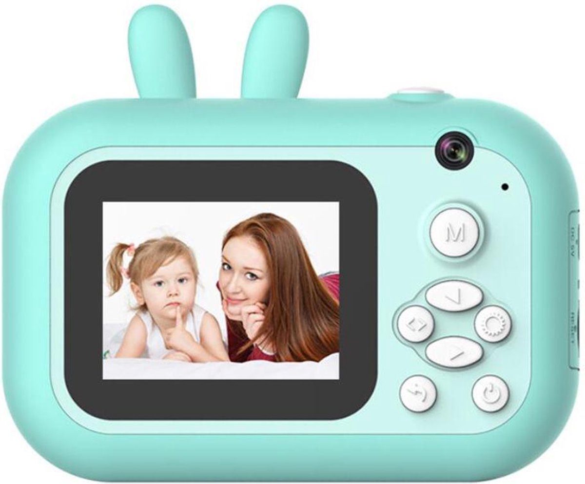 3-in-1 Kinder video - foto -Instant print digitale camera -selfiemode Blauw