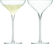 LSA Savoy Champagnecoupe - Glas -200 ml - Set van 2 Stuks - Transparant