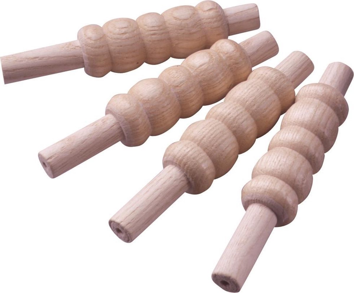 Readers Cricket Stump Bails Match Junior 23 Cm Hout 4-delig