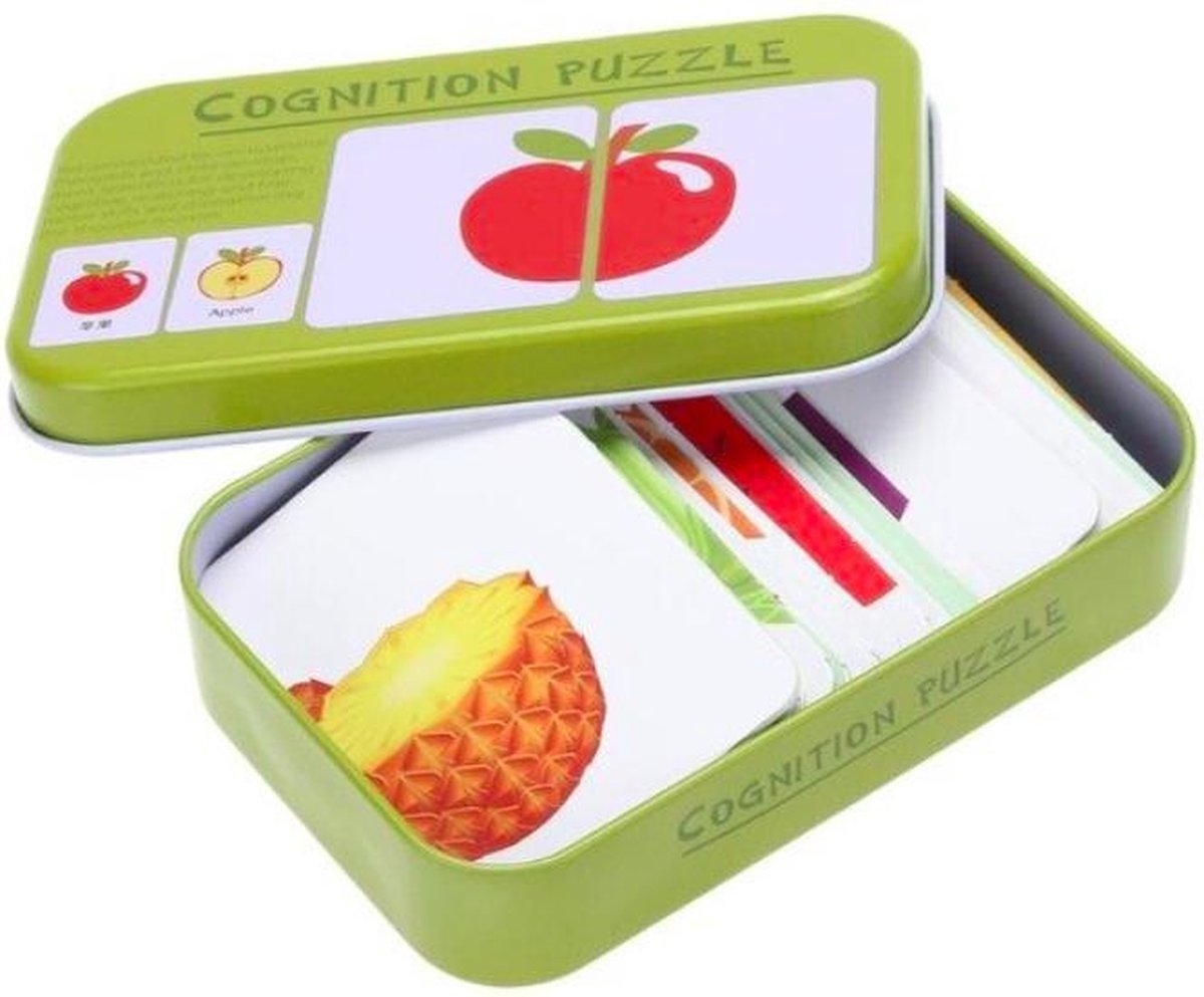 ProductGoods - Baby/Kinderen Geheugen Puzzel - Engels Chinees leren - Thema Fruit - Speelgoed - Leren - Spelen - Puzzel - Educatieve Speelgoed