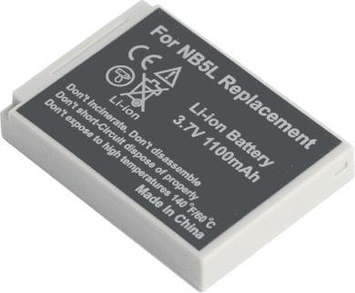DÖRR NB-5L Camera-accu Vervangt originele accu NB-5L 3.7 V 1120 mAh