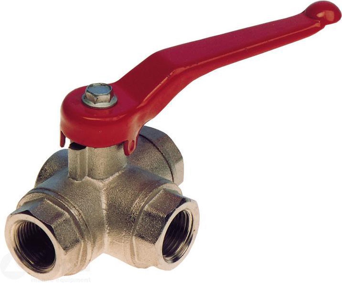 Allpa 3-weg Kogelkraan "T-Flow" 3/4"