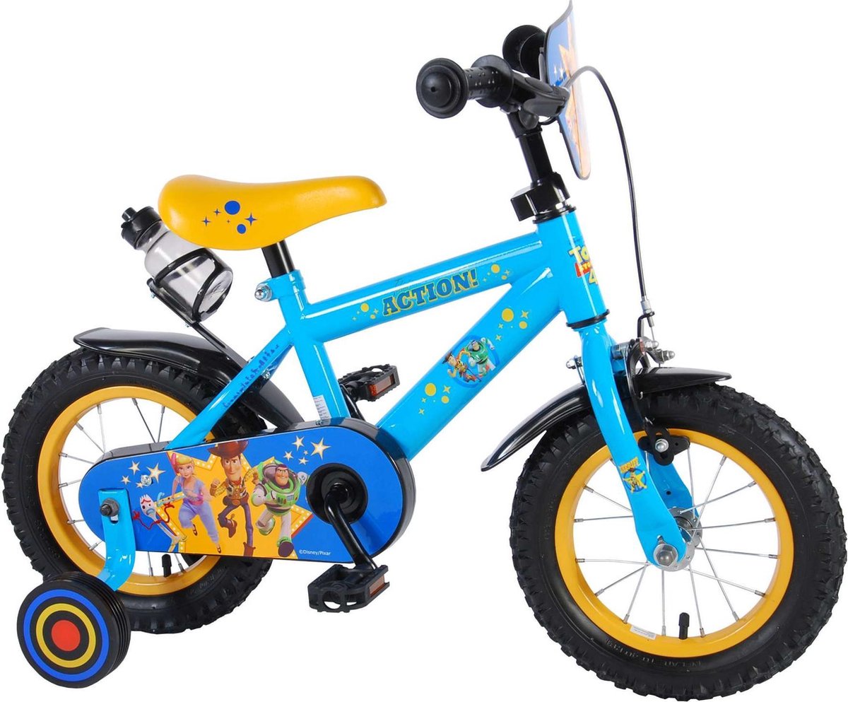 Volare Disney Toy Story Kinderfiets - Jongens - 12 inch - Blauw/Geel