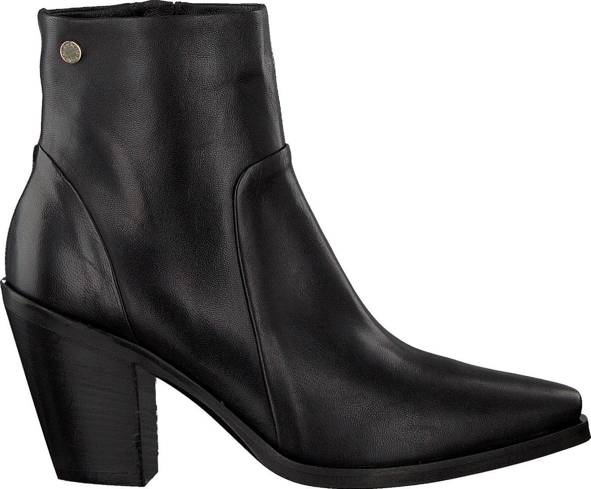 Notre-V 30128 Enkellaarsjes - Enkelboots - Dames - Zwart - Maat 40