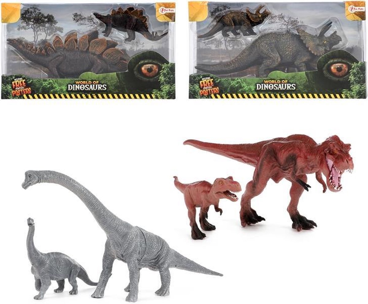 WORLD OF DINOSAURS - Moeder met kind - dino - 4-ass