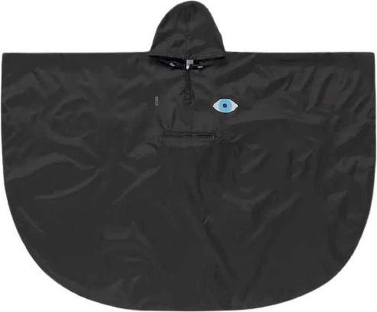 Doiy Regenponcho Yolo Eye 140 Cm Polyester Zwart
