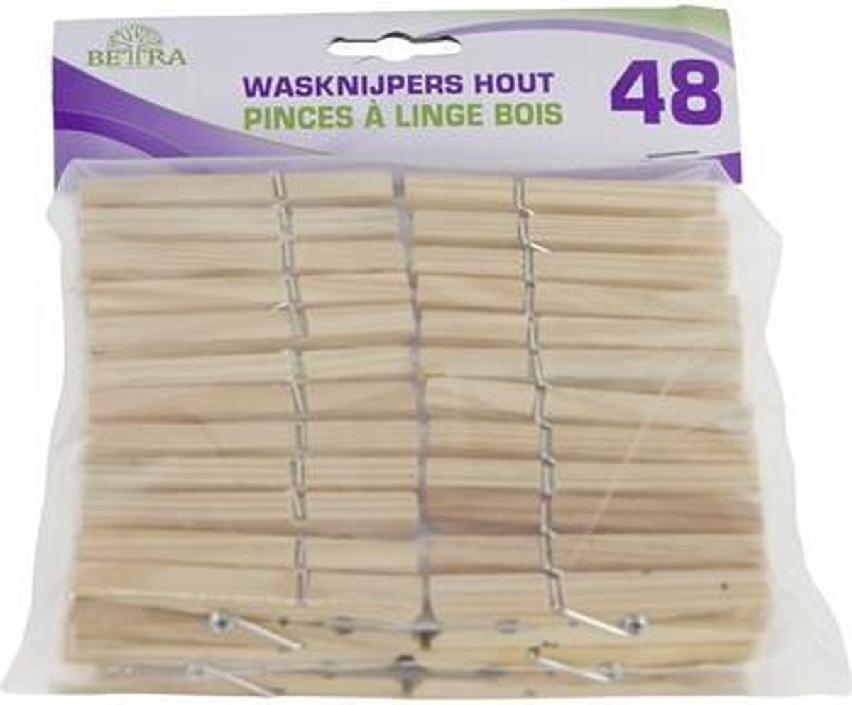Betra Wasknijpers van Hout | 36 stuks