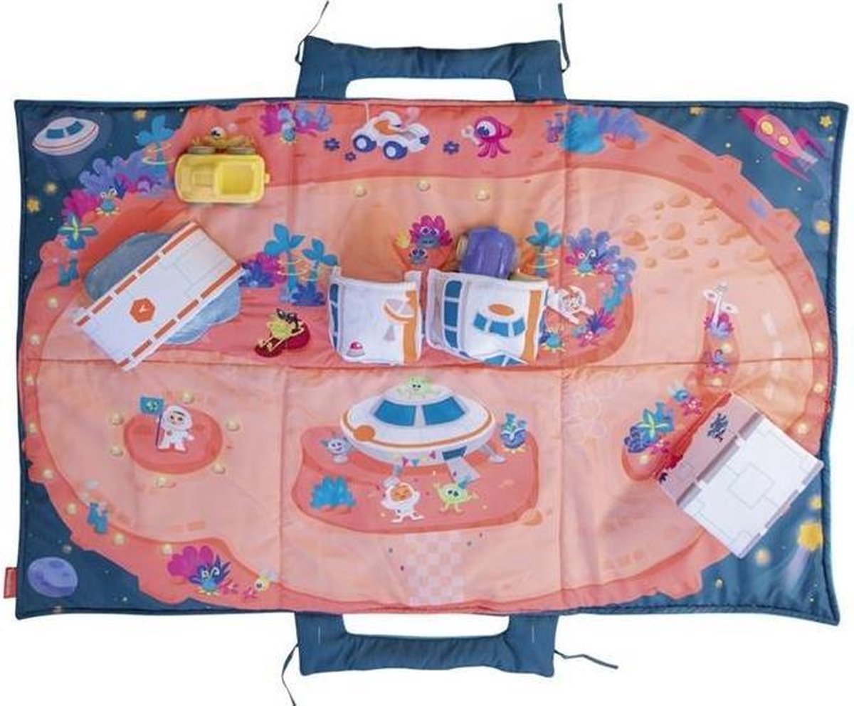 Miniland Speelmat Ruimte 105 X 70 Cm Polyester Roze/blauw
