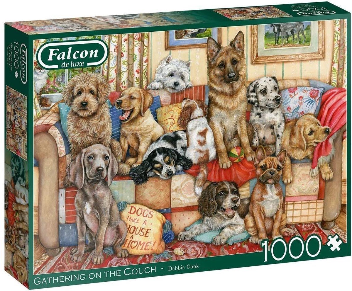 Falcon puzzel Gathering on the Couch - Legpuzzel - 1000 stukjes