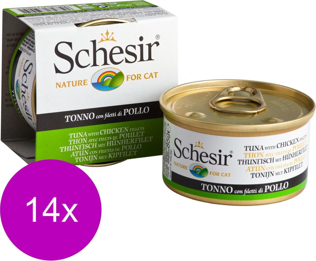 Schesir adult tonijn met kip - 14 st à 85 gr