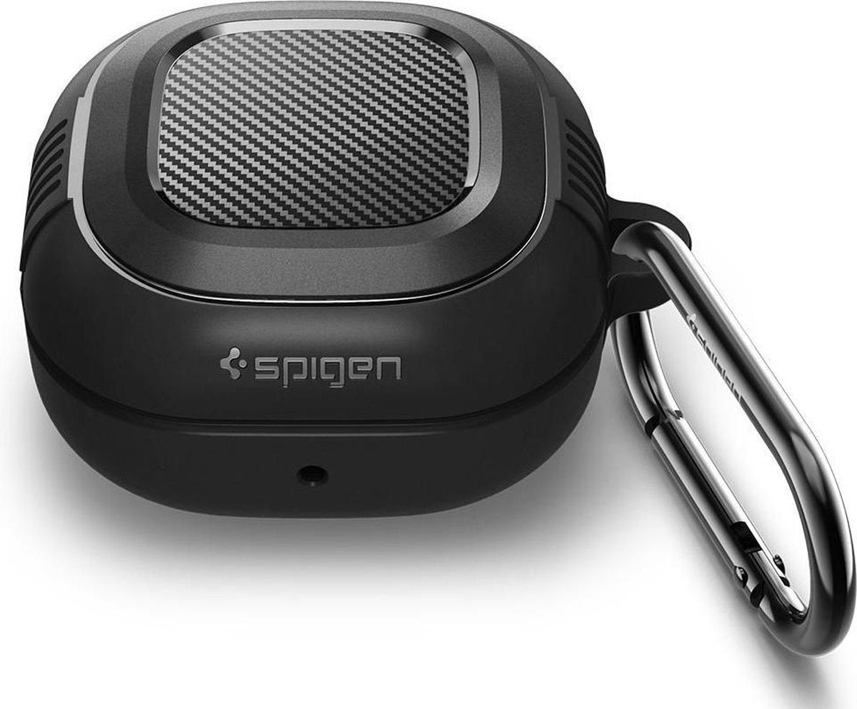 Spigen Rugged Armor Samsung Galaxy Buds Live Hoesje Zwart
