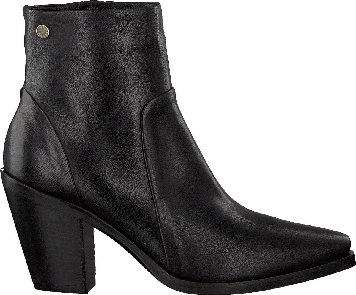 Notre-V 30128 Enkellaarsjes - Enkelboots - Dames - Zwart - Maat 36
