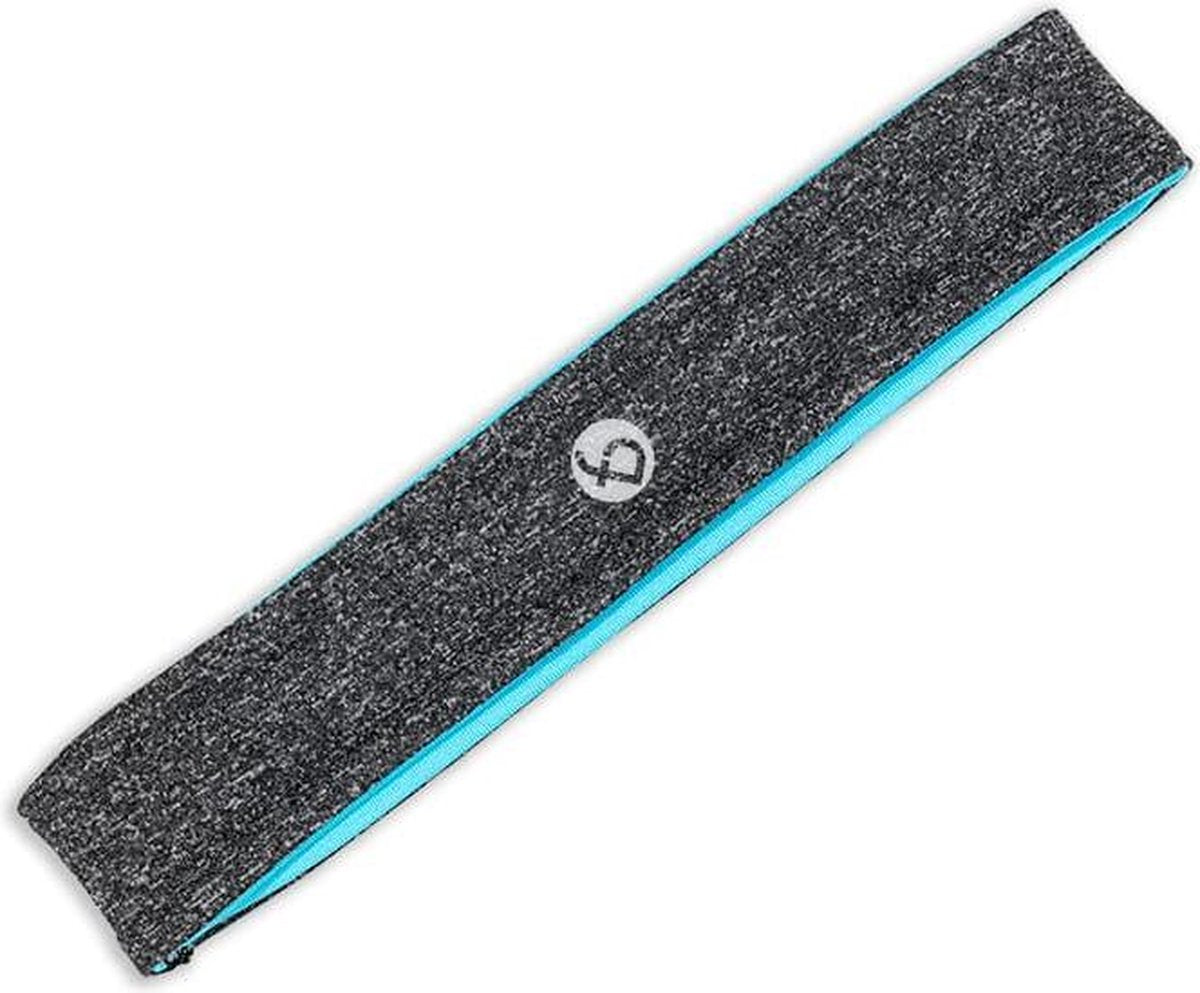 Flipbelt Hoofdband Donkergrijs/Lichtblauw - Hardlopen - One size