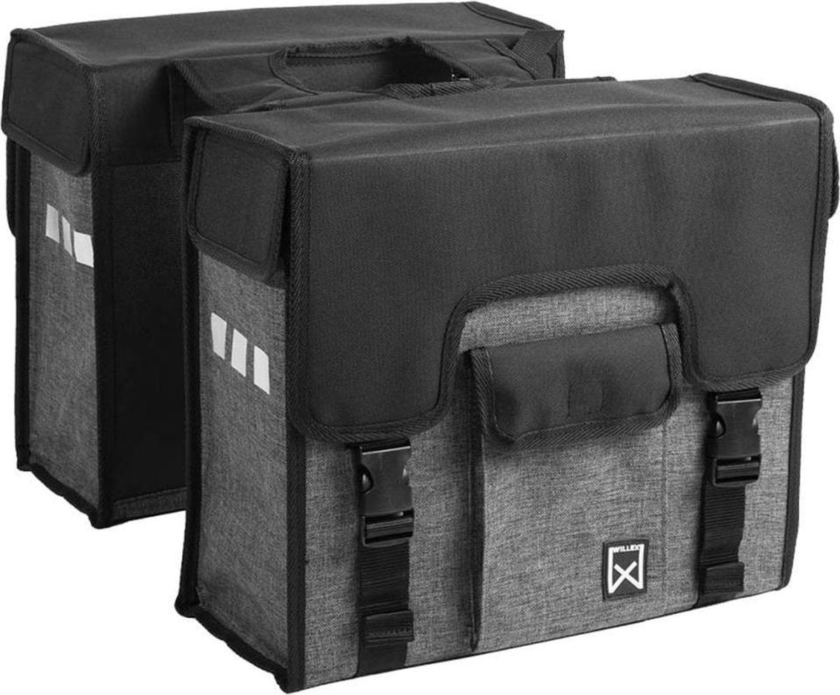 Willex Fietstas Zwart/Grijs - 38L