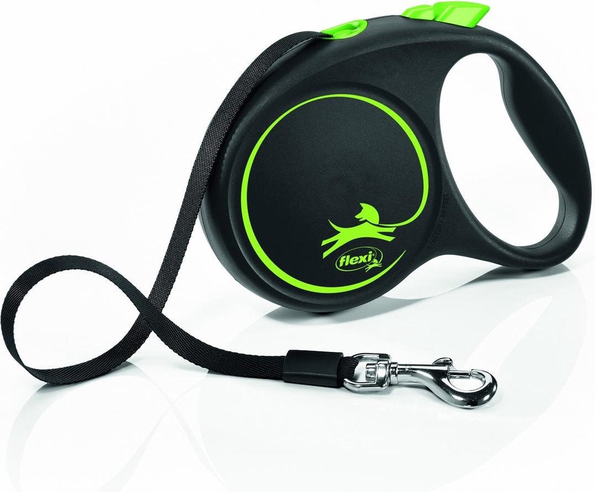 Flexi Rollijn Design - Zwart / Groen - M