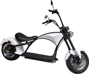 Elephant - Elektrische Chopper - 25km/h - Actieradius 50km - Wit