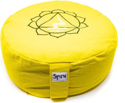 Spiru Meditatiekussen Katoen Geel – 3e Chakra Solar Plexus – 36 x 15 cm