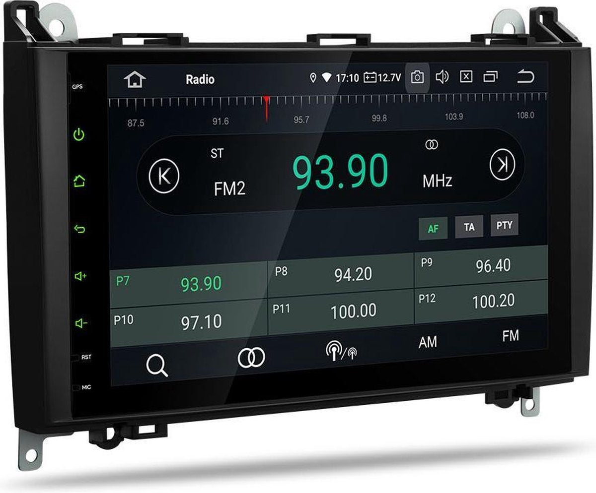 9 inch Android autoradio met navigatie voor VW Volkswagen Crafter Mercedes Benz Viano / Vito /B Class W245 /Sprinter /A Klasse W169 met Bluetooth WiFi en Touchscreen 