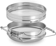Wiesenfield Honingzeef - dubbele zeef - roestvrij staal - 24 cm