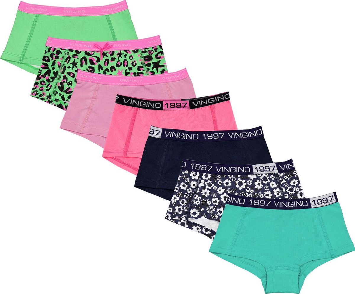 Vingino Meisjes 7Pack Hipster - Maat 122/128