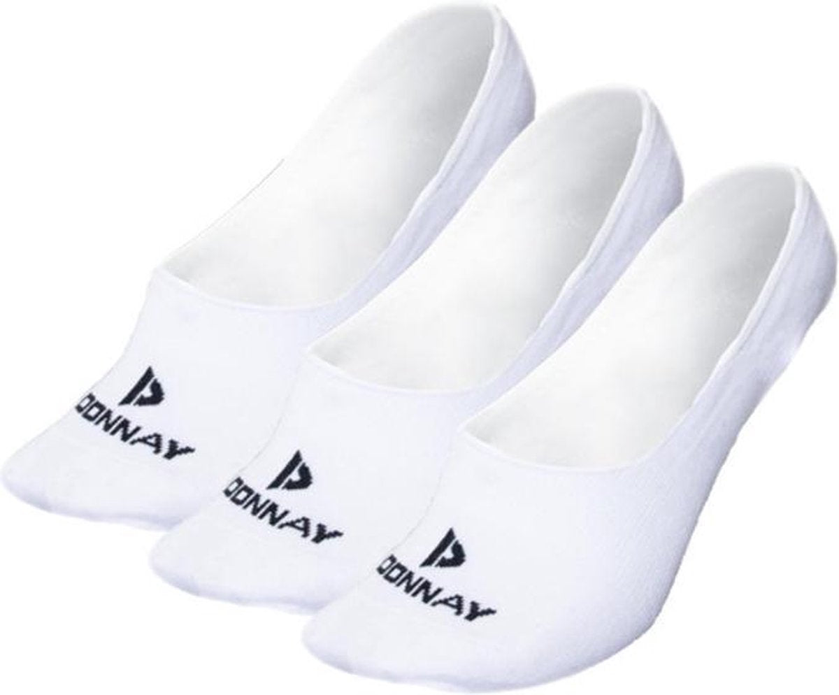 Donnay - Enkelsokjes - Footies - 3 Paar - Wit - 43-46