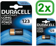 2 Stuks - Duracell CR123 CR123A Blister Pack