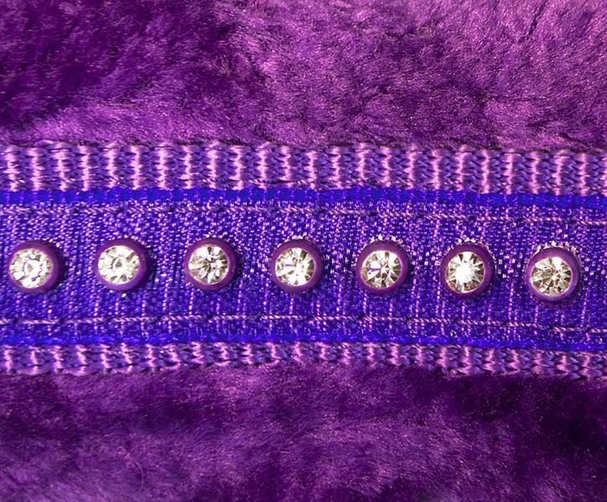 Halster Glittersteentjes Lila