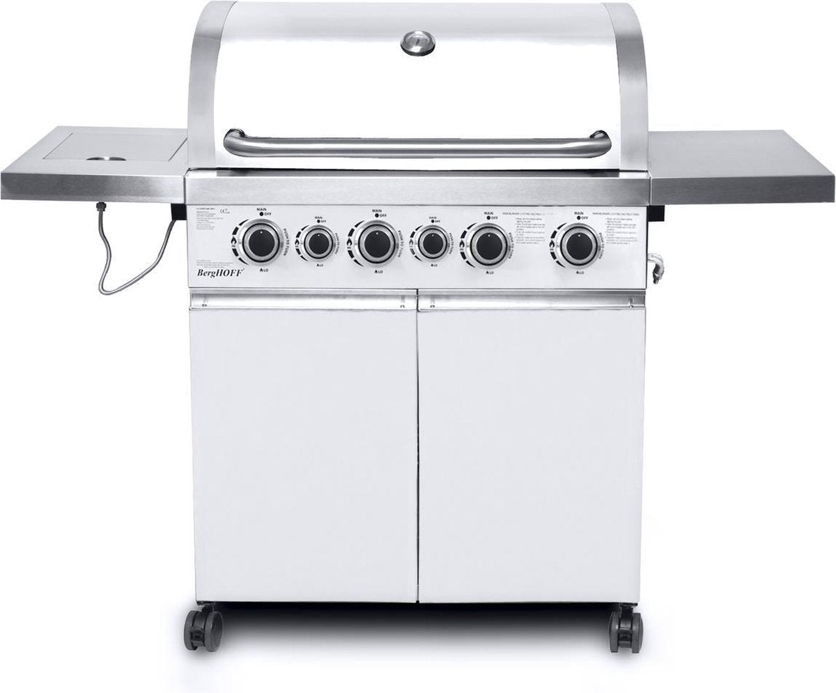 BergHOFF Midio Gasbarbecue - 4 branders - RVS