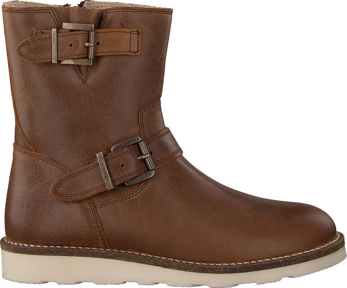 Omoda O2442 Enkelboots -  Enkellaarsjes - Jongens - Cognac - Maat 31