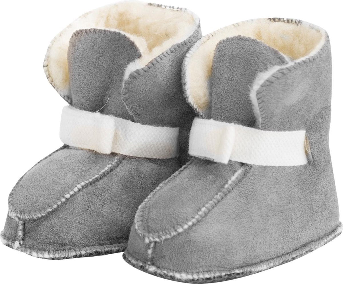 Alwero - Alwero sloffen Rolo Velours Grijs 25-26