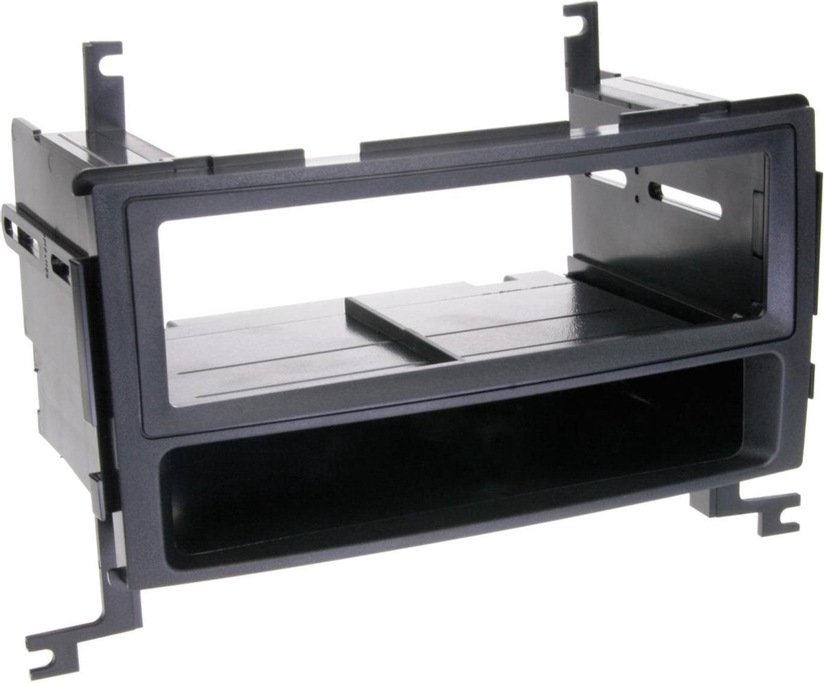 1-DIN Paneel met aflegbakje. Hyundai Santa Fé 2007-2012 Kleur: Zwart