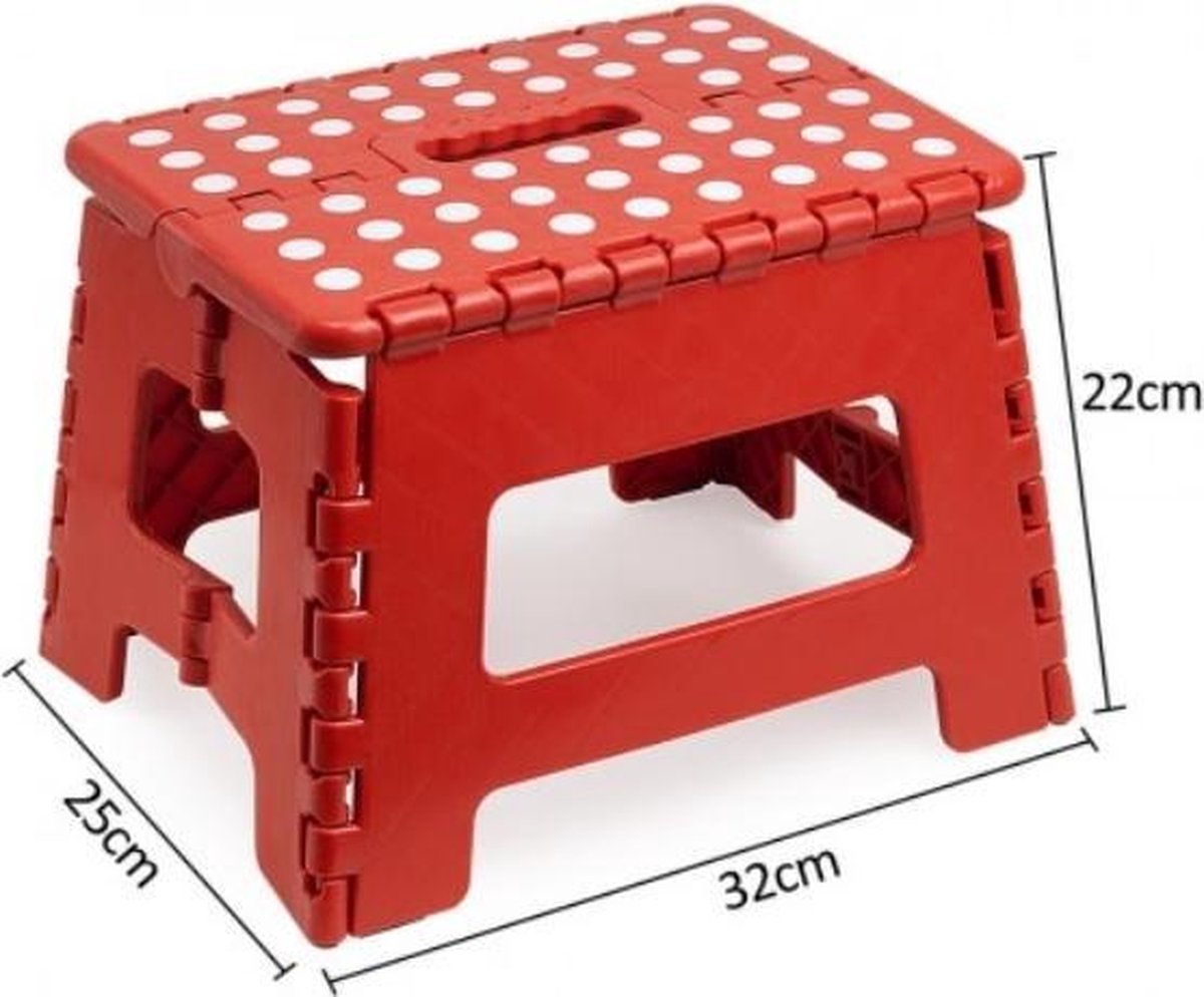 Opvouwbaar krukje Rood
