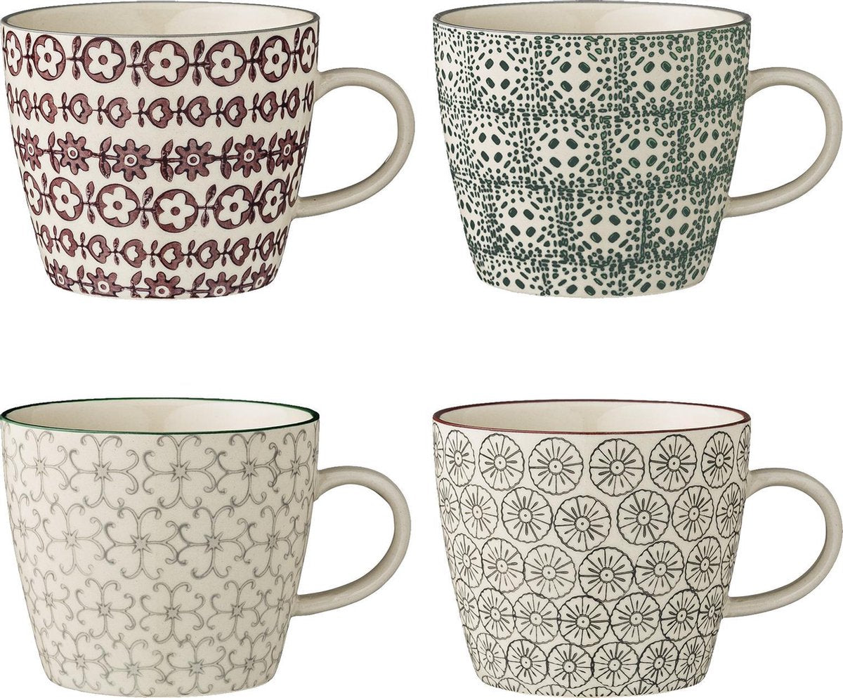 Bloomingville Karine Mokken - Steen - 300 ml - D 9.5 cm - H 8 cm