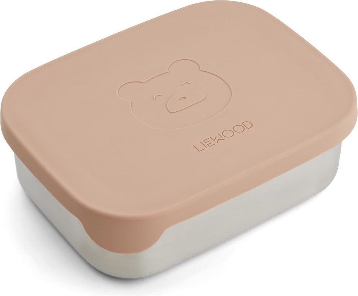 Lunchbox Arthur Bear Rose|Liewood | Stainless Steel RVS