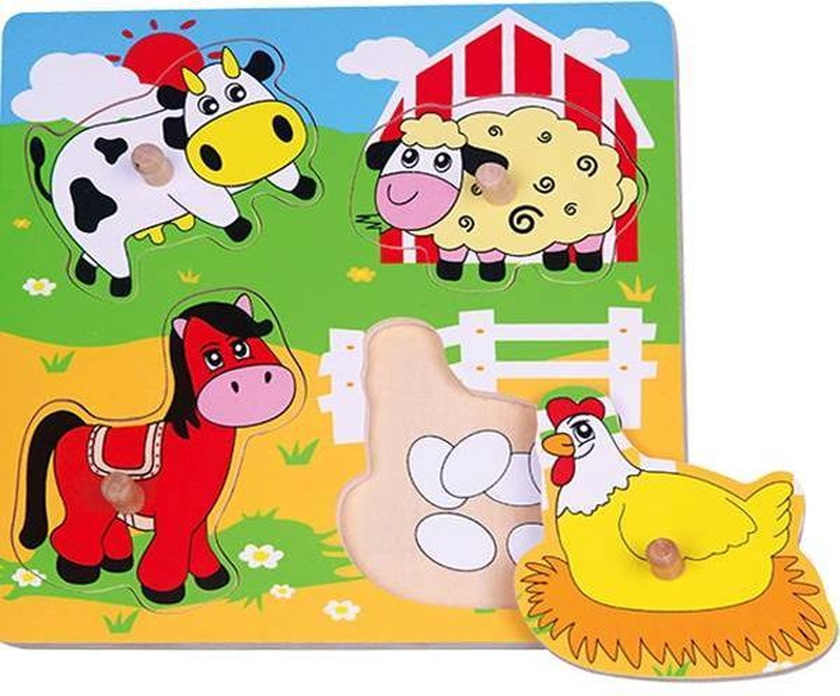 Puzzel - Boerderij - 4st.