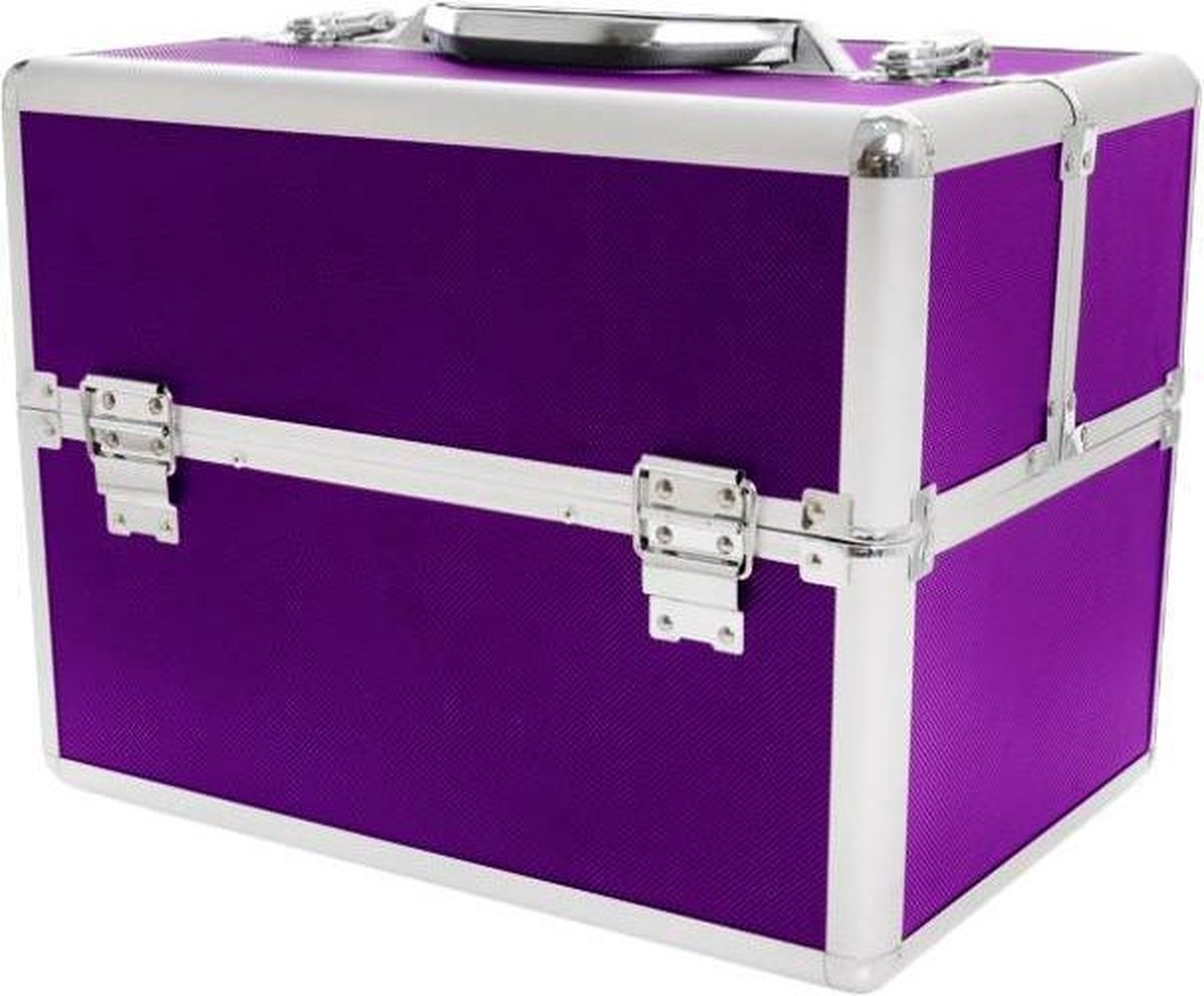 Aluminium koffer Paars