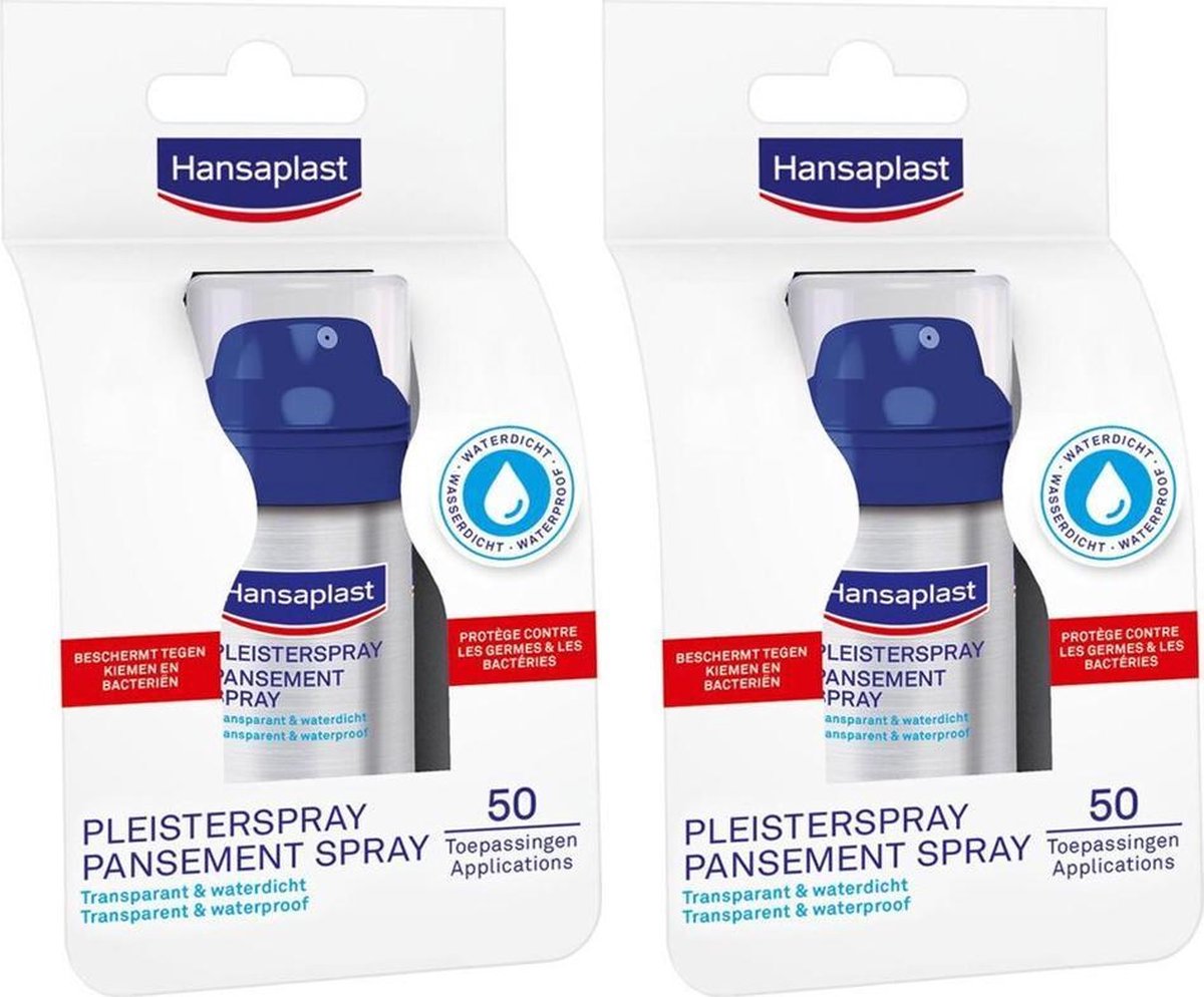 Hansaplast Waterbestendige Pleisterspray Multi Pack - 2 Stuks