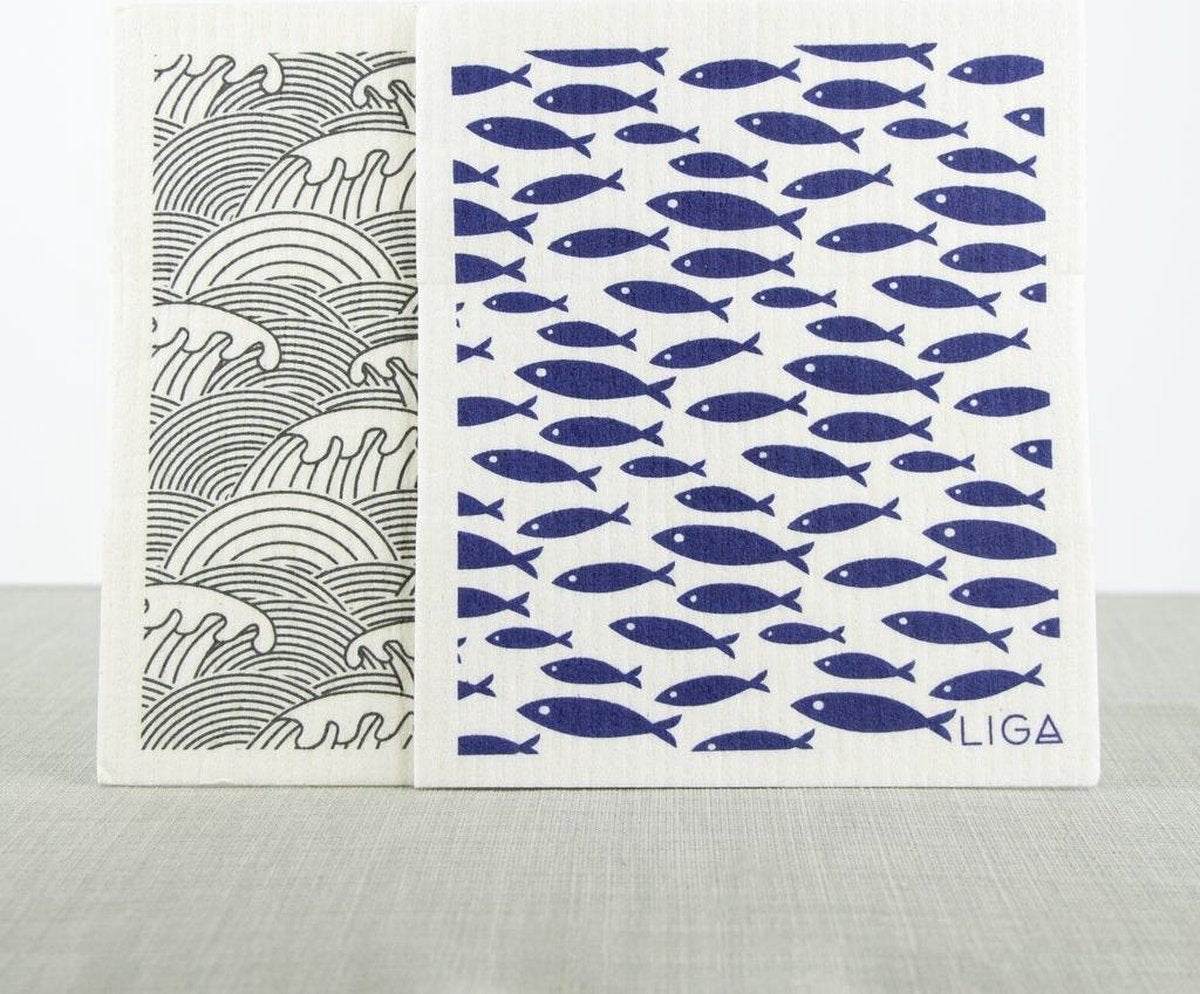 Love Liga ecologische vaatdoek 2 stuks
