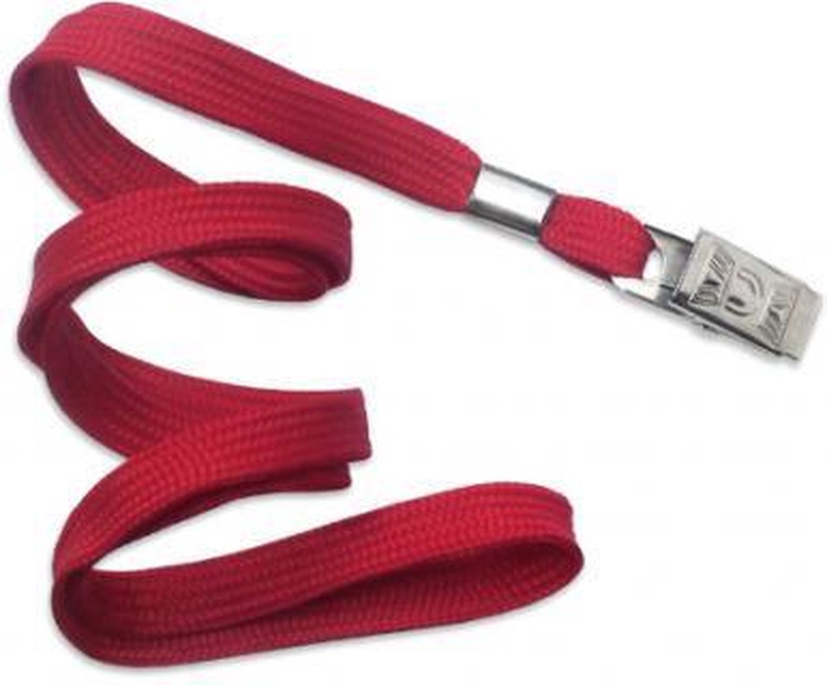 Keycord rood met clip 10 stuks