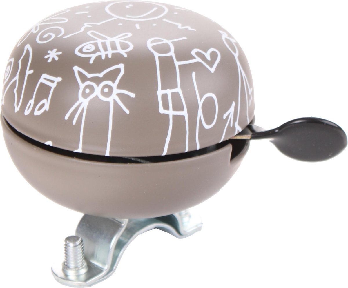 Falkx Fietsbel Ding-dong Bruin 6 Cm