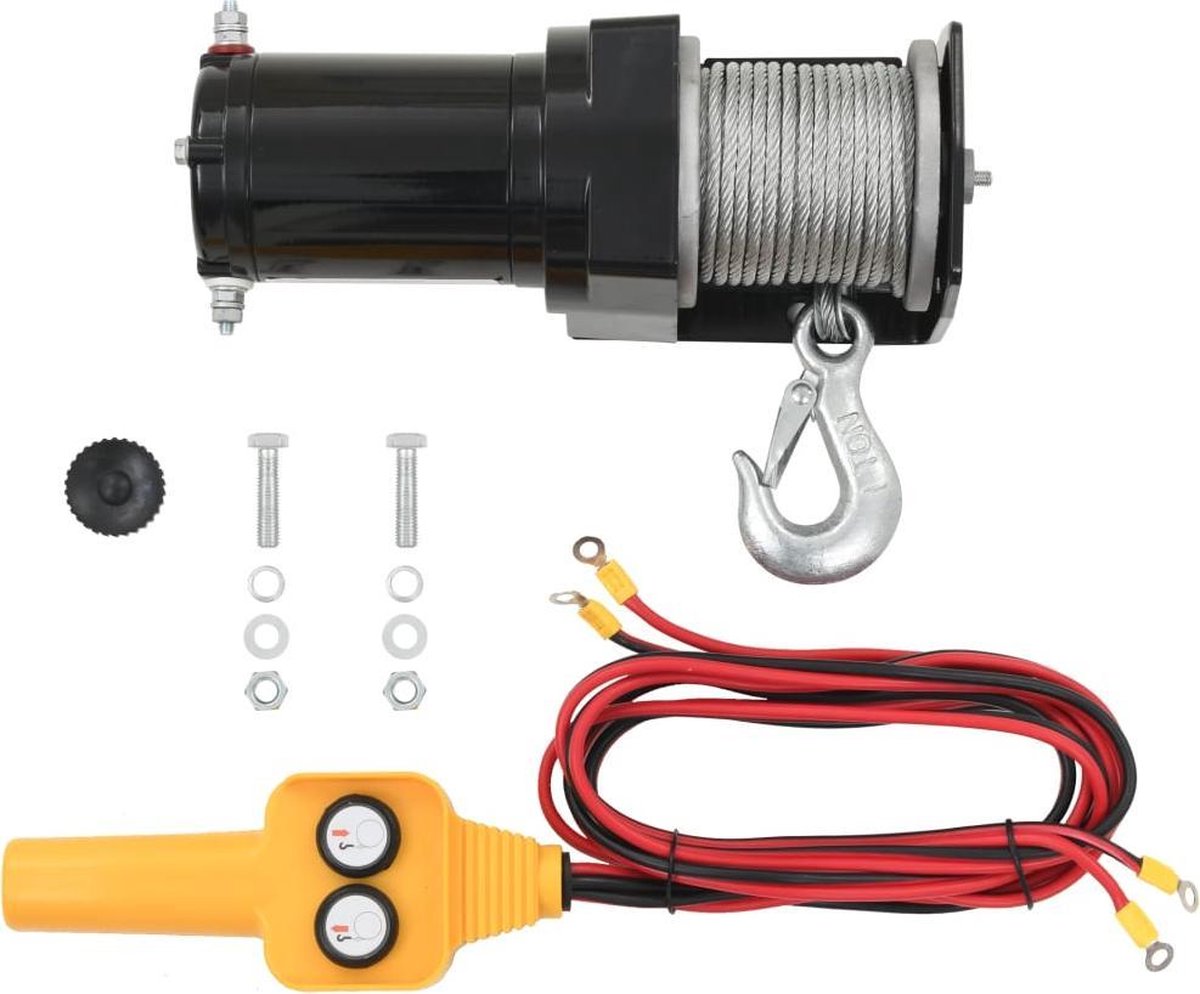Elektrische lier 12V 907 KG met Afstandsbediening